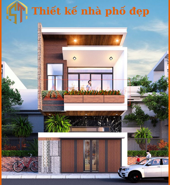 thiết kế nhà phố đẹp - mẫu nhà hiện đại